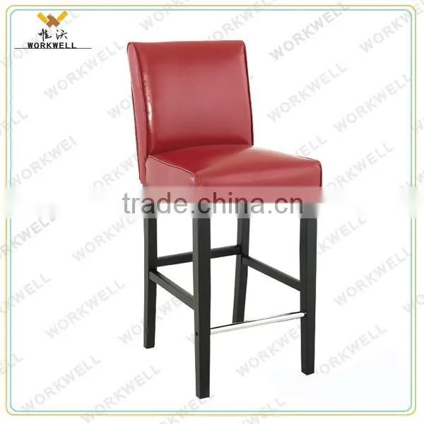 WorkWell PU High Quality Dining Room Chair With High Rubber Wood Legs photo-2