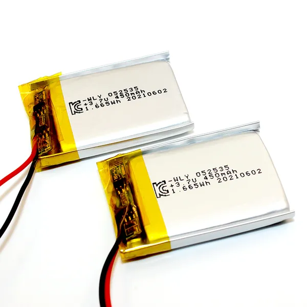High Quality 052535 3.7v 450mAh Lithium Ion Polymer Batteries Rechargeable 3.7v Lipo Li-ion Battery photo-5