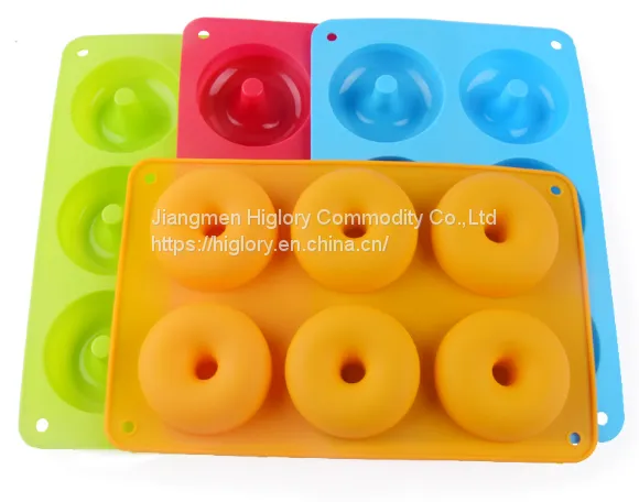 Heat Resistant 6 Cavity Silicone Baking Muffin Cake Mold Donut Caking Mold photo-5