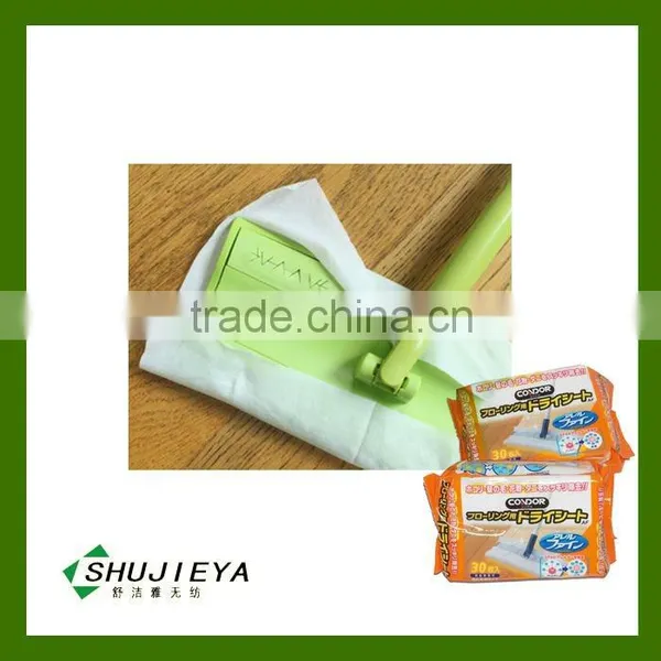 Dry Electrostatic Spunlace Nonwoven Floor Wipes for Mop