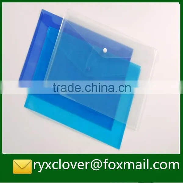 High Quality OEM PP Plastic Button Closure Document Bag photo-5