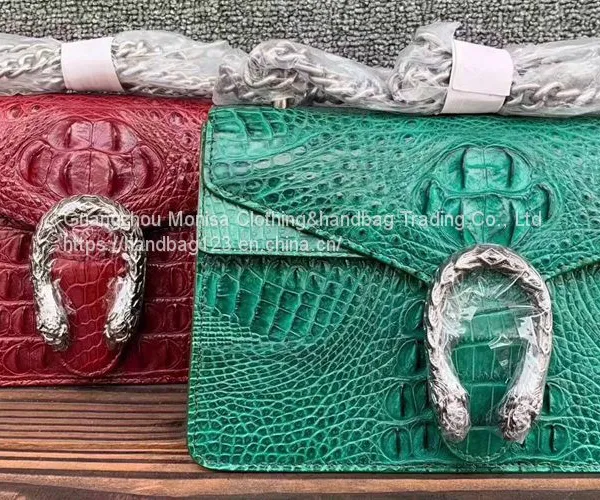 Crocodile Leather Women's Bag 2022 New Leather Bag Women's Chain Large-Capacity One-Shoulder Messenger Bag photo-2