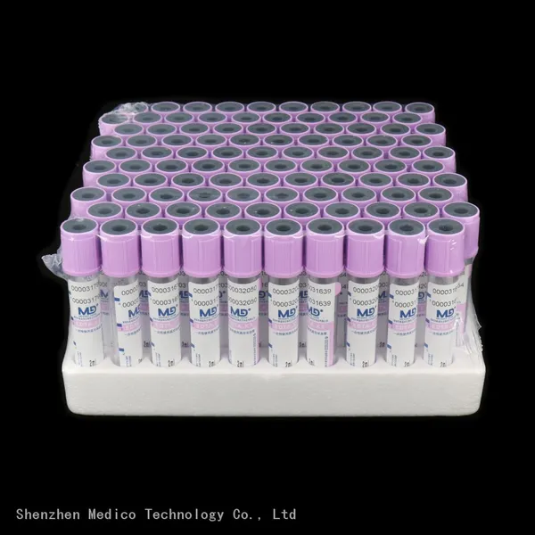 K2/K3 EDTA Tube Disposable Medical Vacuum Whole Blood Collection Tube With Purple Cap photo-4