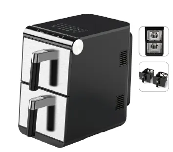 Double-layer Touch Sensitive Electric Fryer Multifunctional Oil Fume Free Electric Oven（Wechat/whatsapp:008613510231336） photo-2