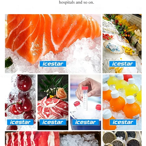 200kg Integrated Snowflake Ice Machine for Seafood, Meat Processing & Laboratory Cooling photo-3