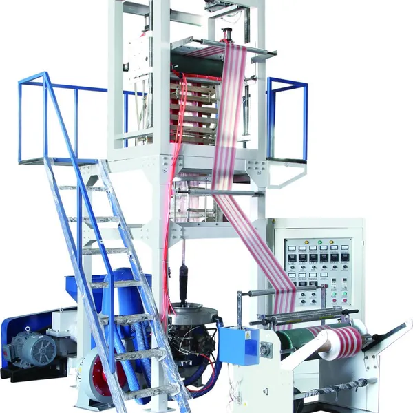 SJ Series PE Double Color Strip Film Blowing Machine Set