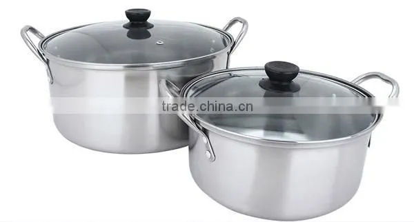 Hot Sale 8 Pcs Stainless Steel Aluminum Non-stick Soup Pot / Induction Stock Pot Set photo-4