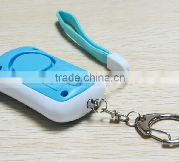 Mini Girl Personal Safe Alarm Keychain Lanyard Torch Portable Flashlight photo-2