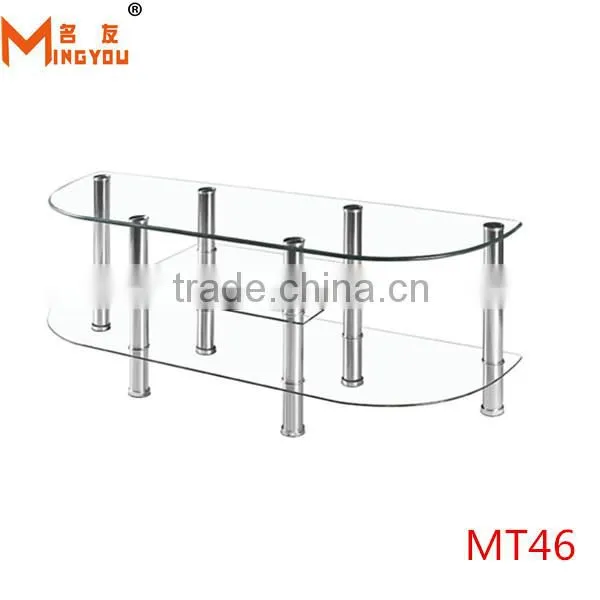 Modern Cheap Clear Glass tv Stand