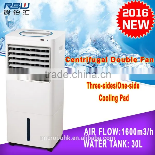 Enlarged Honeycomb Noiseless Multifunctional Water Air Cooler Stand Fan photo-5