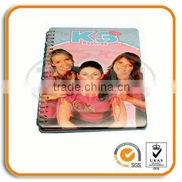 metal cover spiral notebook for school boys & girls