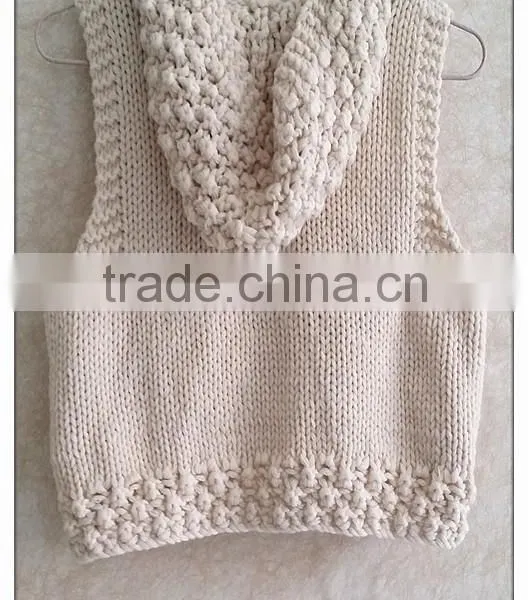 Children's Knitting Wear Kids' Sleeveless Hoodie Sweater Waistcoat photo-4