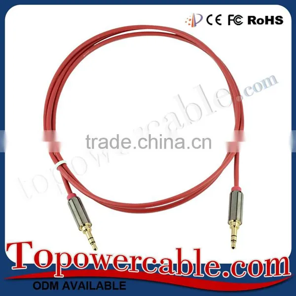 Wholesale Aluminum Metal Casing 3.5mm Jack Male to 3.5mm Male Stereo Audio Cables photo-3