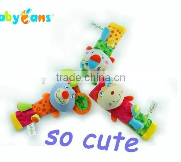 2016 Hot New Products Mini Handmade Baby Wrist Rattle Toys
