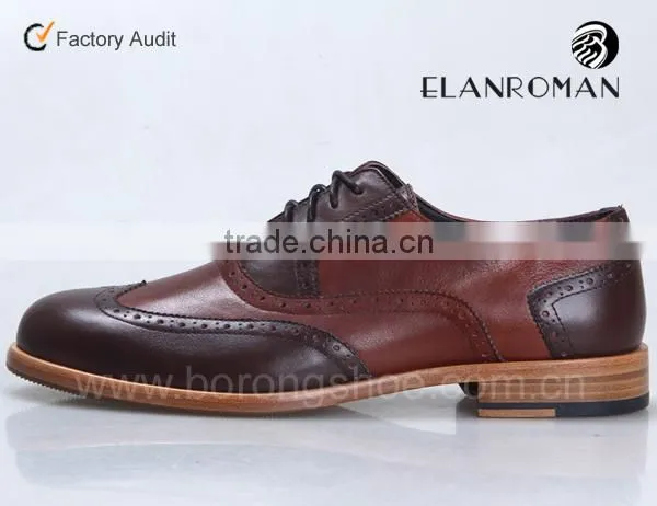 High Quality Leather Shoes Men Brogues Shoes Men Leather Dress Shoes photo-2