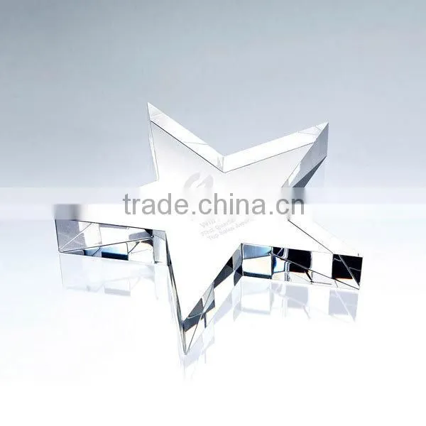 Transparent Handmade Acrylic Star Trophy photo-2