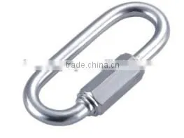 Factory Price Zinc Plated Stainless Steel AISI316 304 Chain Oval Quick Link Carabiner Assories photo-3