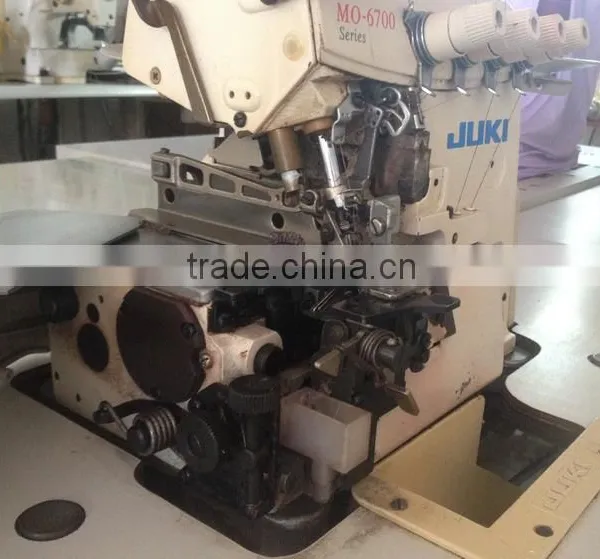 Juki MO-6714S Used Second Hand Industrial 4/5Thread Overlock Industrial Sewing Machine With Good Condition