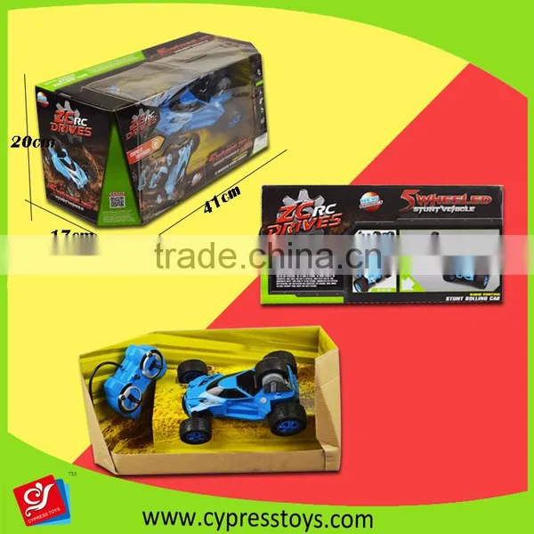 2016 New Arrival 5 Wheeled Radio Control Stunt Car Toys in Bule and Red photo-5