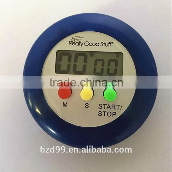 Multi-functional 1-99 Minutes Countdown /Up ABS Beauty/Sport/Kitchen Round Shaped Counter Timer With Clip & Magnet photo-2