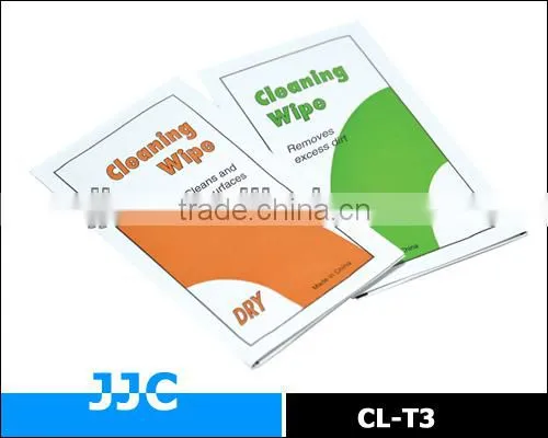 JJC CL-T3 Camera Lens Cleaning Wipes Set With 5pcs Wet Wipes and 5pcs Dry Wipes