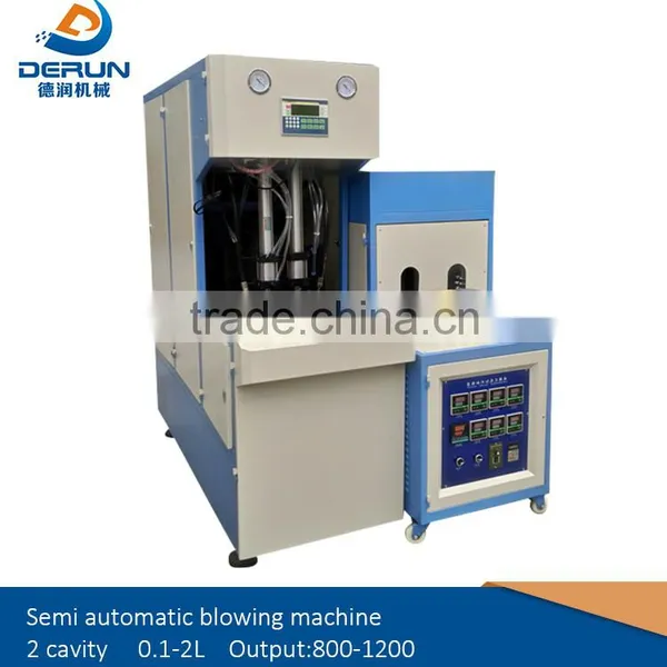 Semi Automatic PET Bottle Blow Molding Machine With 2 Cavity