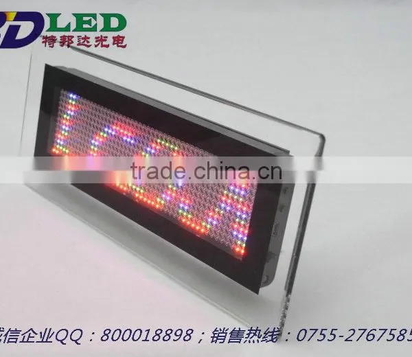 High-definition and Beautiful Crystal Screen Led Display/crystal Led Display Screen Sign/led Mini Moving Message Sign Board photo-6