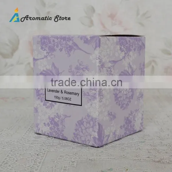 Soybean Wax Candle in Decal Glass Jar photo-3