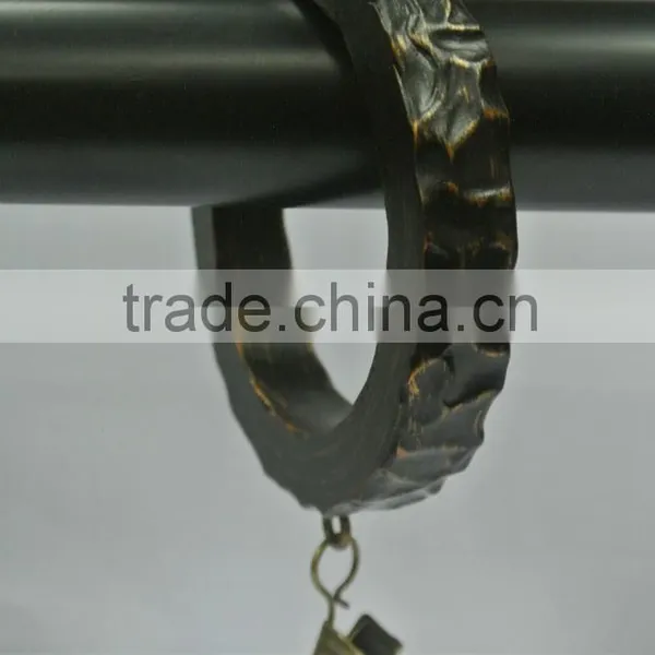 Modern Curtain Rod Rings With Clips For 1", 1-1/4" and 1-1/2" Curtain Rods, Modern Window Treatments photo-5
