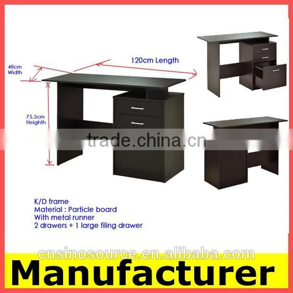 2015 Hot Sale Morden Wooden Office Computer Desk Table photo-2