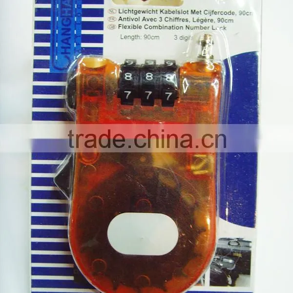High Security Colorful Transparent ABS Cable Number Lock Quality Choice photo-2