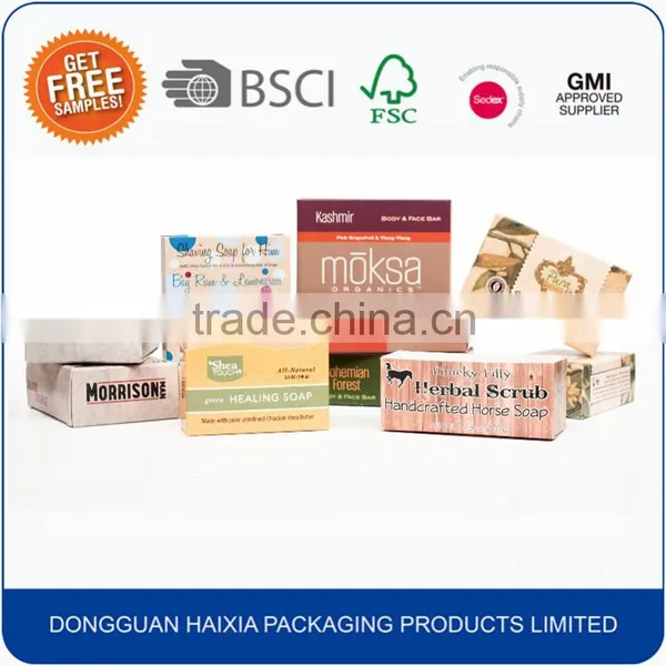 Luxury Custom Design Craft Paper Soap Packaging Box photo-4