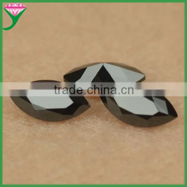 Factory Price Machine Cut Marquise Shape Nano Black Spinel Stone for Wax Set Jewelry