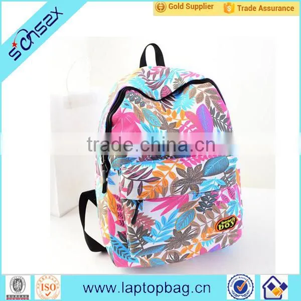 China Supplier Canvas School Bags for Girls Wholesale Backpack photo-3