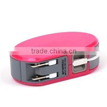 Built in Cable Power Bank With AC US Plug photo-4