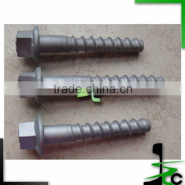 Railway Coach Screws/screw Spikes/Galvanized Sleeper Screws