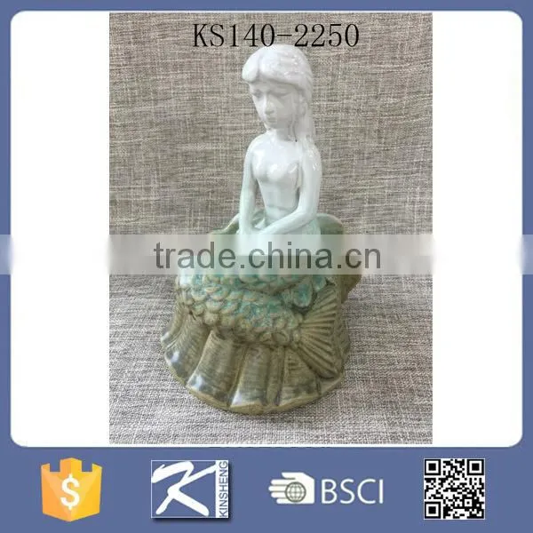 Creative Design Gradient Color Porcelain Home Decorative Mermaids photo-3