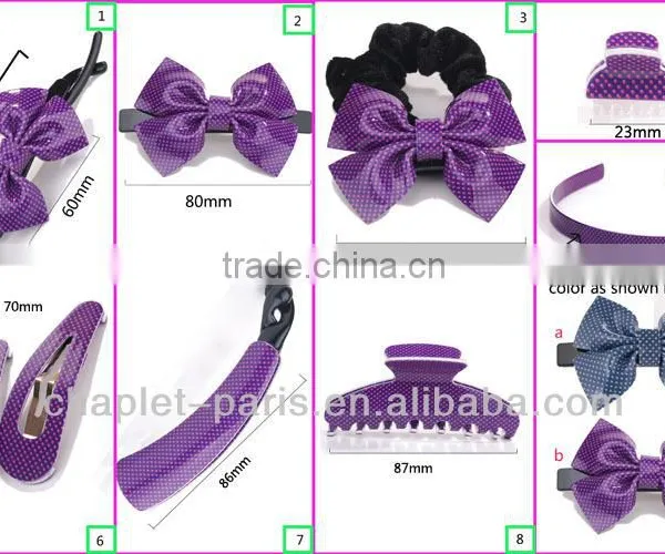Jewelry Hair Accessory Set, Rhine Stone Luxury Flower Hair Clip Set for Women, Fancy Hair Barrettes Wholesale in China