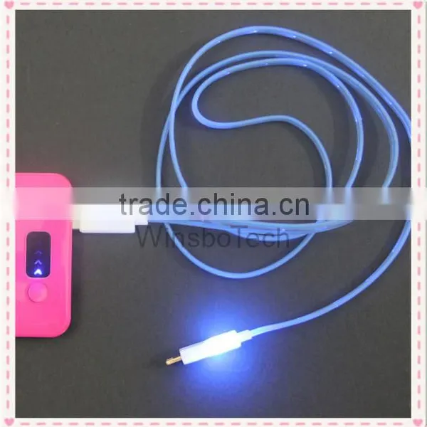 2014 Hot Selling Style Christmas Gift LED USB Otg Cable for Iphone 5 /5s/ 6 photo-3