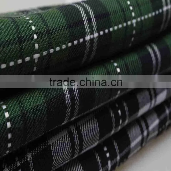 Check Fabric School Uniform Polyester Twill Fabric