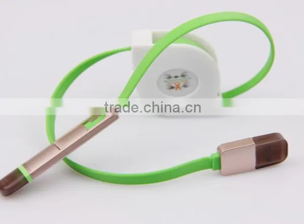 2 in 1 Usb Retractable Cable,usb Micro Cable,micro Usb Charge Cable for IPhone 6 photo-2