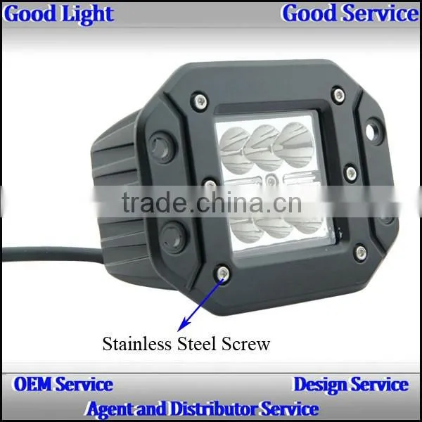 2014 New Product! 18w Led Work Light for Truck 12v Offroad/driving Light Led 3w/pc Auto Light photo-3