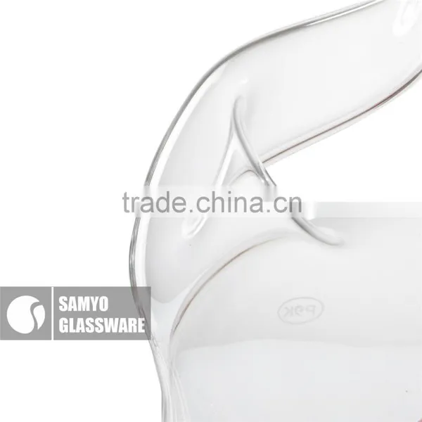 Samyo Handmade Crystal Glass Novelty Decanter With Round Belly photo-3