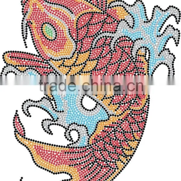 Factory Direct Hot Fix Rhinestones Hot Fix Motif Rhinestone Heat Transfers