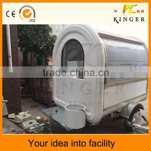 Electric Tricycle Food Vending Cart/Mobile Street Kiosk Cart for Sale/Food Processing Machine photo-5