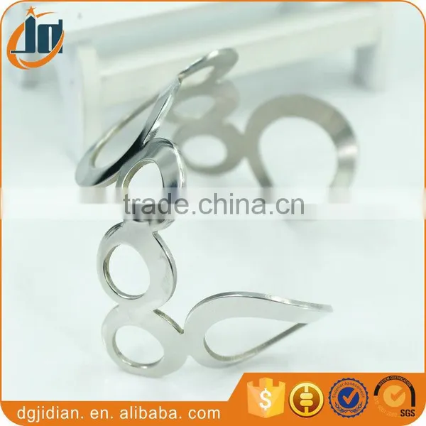 Wholesale Stailess Steel Hollow Bracelet Cuff Bangles photo-6