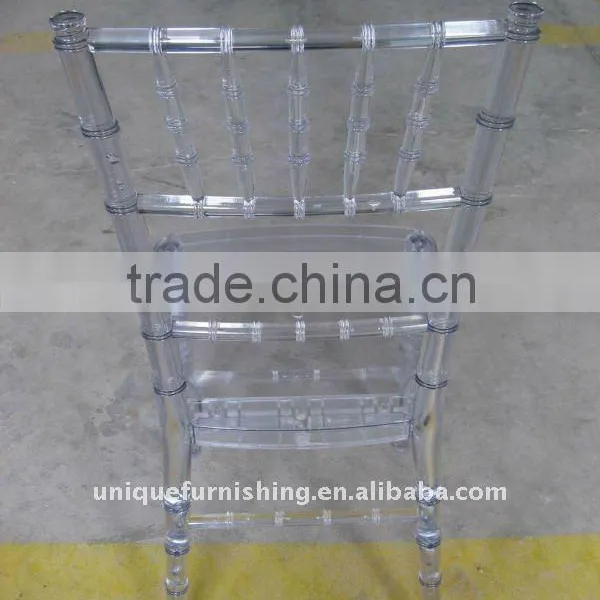 High Quality Crystal Monobloc Clear Resin Chiavari Chair photo-3
