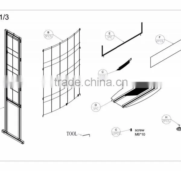 Ceramic/Stone/Mosaic/Tile Display Rack Floor Standing Promotion Shelf photo-3