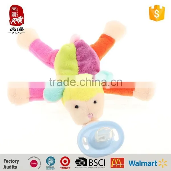 OEM Factory Baby Plush Toy Unique Baby Pacifier With Cover Funny Pacifier photo-3