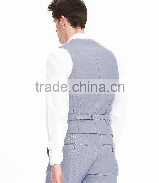 Bospoke Slim Fit Light Grey Latest Design Coat Pant Men Suit photo-3